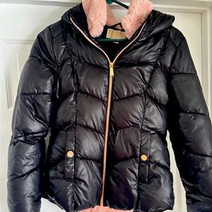 Girl’s Black Puffer Jacket by Michael Kors